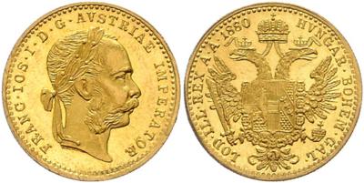 Franz Josef I. Gold - Münzen, Medaillen und Papiergeld