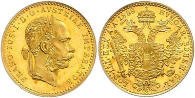 Franz Josef I. GOLD - Münzen, Medaillen und Papiergeld