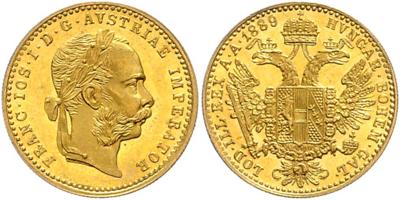 Franz Josef I. GOLD - Münzen, Medaillen und Papiergeld