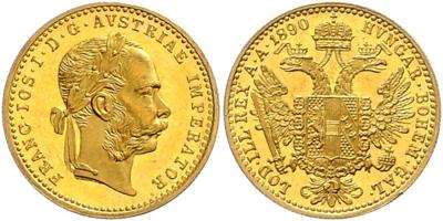 Franz Josef I. GOLD - Münzen, Medaillen und Papiergeld