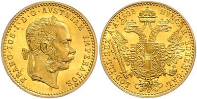 Franz Josef I. GOLD - Münzen, Medaillen und Papiergeld