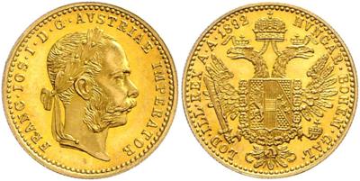 Franz Josef I. GOLD - Münzen, Medaillen und Papiergeld