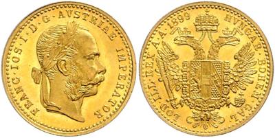 Franz Josef I. GOLD - Münzen, Medaillen und Papiergeld