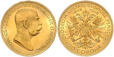 Franz Josef I. GOLD - Münzen, Medaillen und Papiergeld