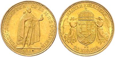 Franz Josef I. GOLD - Coins, medals and paper money