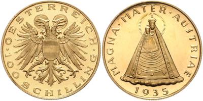 GOLD 100 Schilling 1935 - Monete, medaglie e cartamoneta