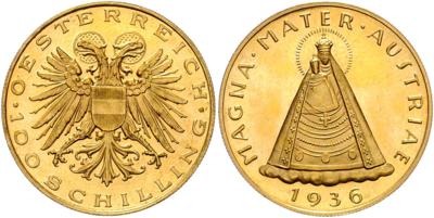 GOLD 100 Schilling 1936 - Monete, medaglie e cartamoneta