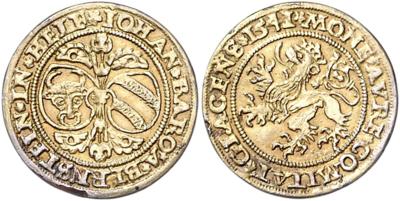 Grafschaft Glatz, Johann von Pernstein 1537-1548 - Mince, medaile a bankovky