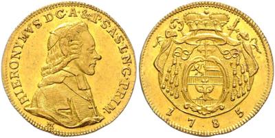 Hieronymus v. Colloredo GOLD - Münzen, Medaillen und Papiergeld
