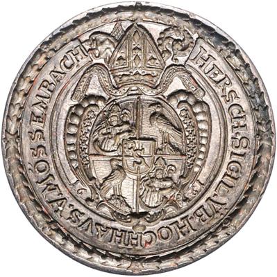 Hochhaus, Herrschaft zum Stift Schlierbach OÖ gehörig. Abt Nivard. I. Geyregger 1660-1679 - Münzen, Medaillen und Papiergeld