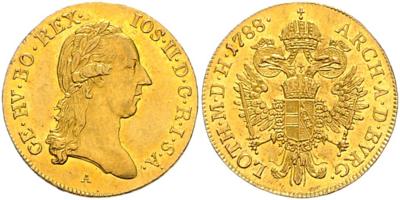 Josef II. GOLD - Coins, medals and paper money