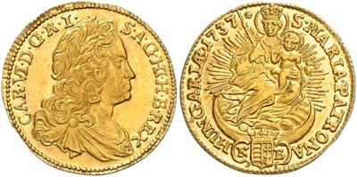 Karl VI. GOLD - Mince, medaile a bankovky