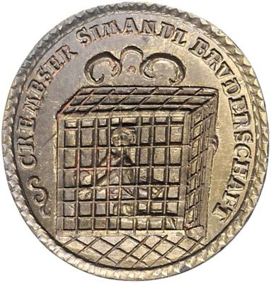 Krems NÖ, "Simandl Bruderschaft" - Mince, medaile a bankovky
