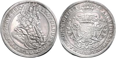Leopold I. - Coins, medals and paper money