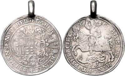Mansfeld-Hinterortische Linie zu Schraplau, Heinrich II. 1595-1602 - Münzen, Medaillen und Papiergeld