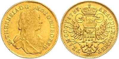 Maria Theresia GOLD - Münzen, Medaillen und Papiergeld