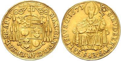 Max Gandolf v. Kuenburg GOLD - Münzen, Medaillen und Papiergeld