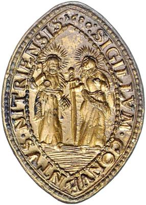 Nitra, Slowakei. Kloster- Konventsiegel 1680 - Münzen, Medaillen und Papiergeld