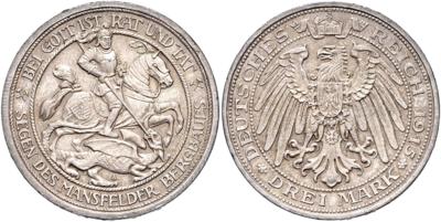 Preussen, Wilhelm II. 1888-1918 - Coins, medals and paper money