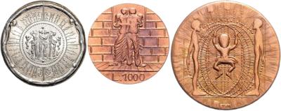 Schaffungszeitraum 1985-1989 des Künstlers und Medailleurs Helmut ZOBL - Coins, medals and paper money