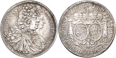 Schwarzenberg, Ferdinand Wilhelm Eusebius 1683-1703 - Mince, medaile a bankovky