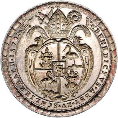 Stift Schlierbach OÖ, 5. Abt. Benedikt Rieger 1679-1695 - Coins, medals and paper money