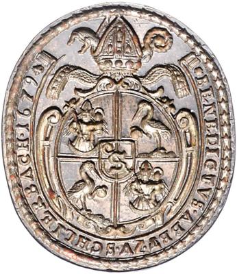 Stift Schlierbach OÖ, 5. Abt Benedikt Rieger 1679-1695 - Monete, medaglie e cartamoneta