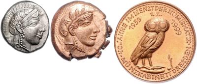 Thema Griechen des Künstlers und Medailleurs Helmut ZOBL - Coins, medals and paper money