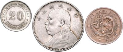 Asien - Coins, medals and paper money
