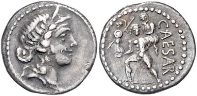 Caius Julius Caesar (100-44 v. C.) - Coins, medals and paper money