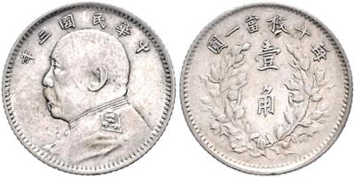China, Republik 1919-1949 - Mince, medaile a bankovky