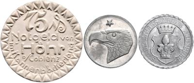 Deutsches Metall- und Porzellannotgeld - Mince, medaile a bankovky