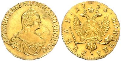Elisabeth 1741-1762 GOLD - Münzen, Medaillen und Papiergeld