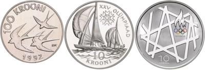 Estland - Münzen, Medaillen und Papiergeld