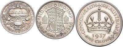 Großbritannien und Australien - Mince, medaile a bankovky