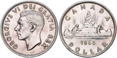Kanada, Georg V. 1936-1952 - Coins, medals and paper money