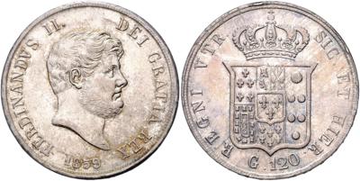 Königreich beider Sizilien, Ferdinando II. 1830-1859 - Coins, medals and paper money