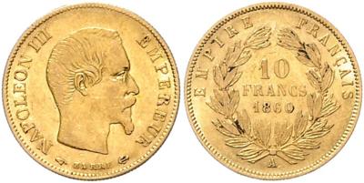 Napoleon III. 1852-1870 GOLD - Münzen, Medaillen und Papiergeld