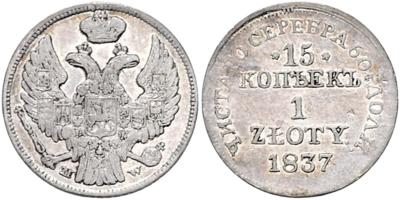 Nikolaus I. 1825-1855 - Münzen, Medaillen und Papiergeld