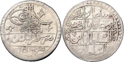 Osmanisches Reich, Selim III. AH 1203-1222 (1789-1807) - Mince, medaile a bankovky