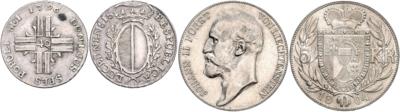 Schweiz und Liechtenstein - Mince, medaile a bankovky