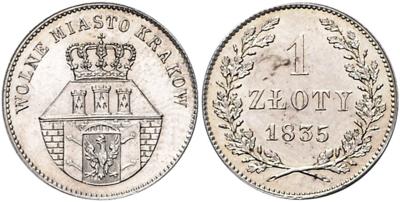 Stadt Krakau - Münzen, Medaillen und Papiergeld