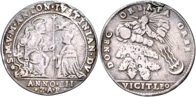 Venedig, Marc Antonio Giustinian 1684-1688 - Coins, medals and paper money