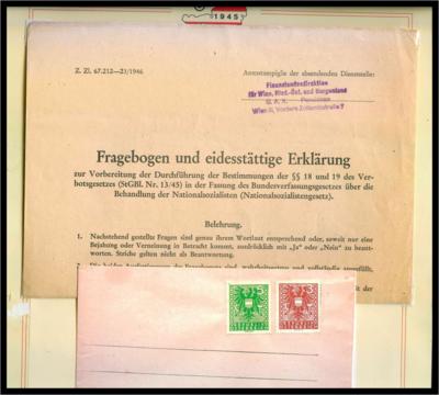 Währungsumstellung von Reichsmark auf Schilling 1945 - Mince, medaile a bankovky