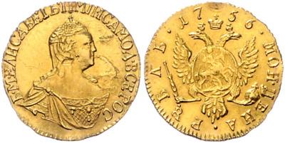 Elisabeth 1741-1762 GOLD - Münzen, Medaillen und Papiergeld