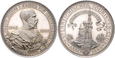 Errichtung der Habsburg Warte - Mince a medaile