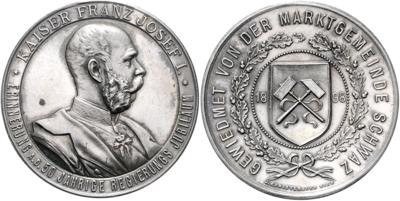 Franz Josef I., 50-jähriges Regierungsjubiläum - Mince a medaile