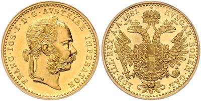 Franz Josef I. GOLD - Münzen, Medaillen und Papiergeld