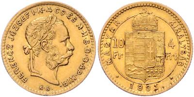 Franz Josef I. GOLD - Münzen, Medaillen und Papiergeld