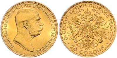 Franz Josef I. GOLD - Münzen, Medaillen und Papiergeld